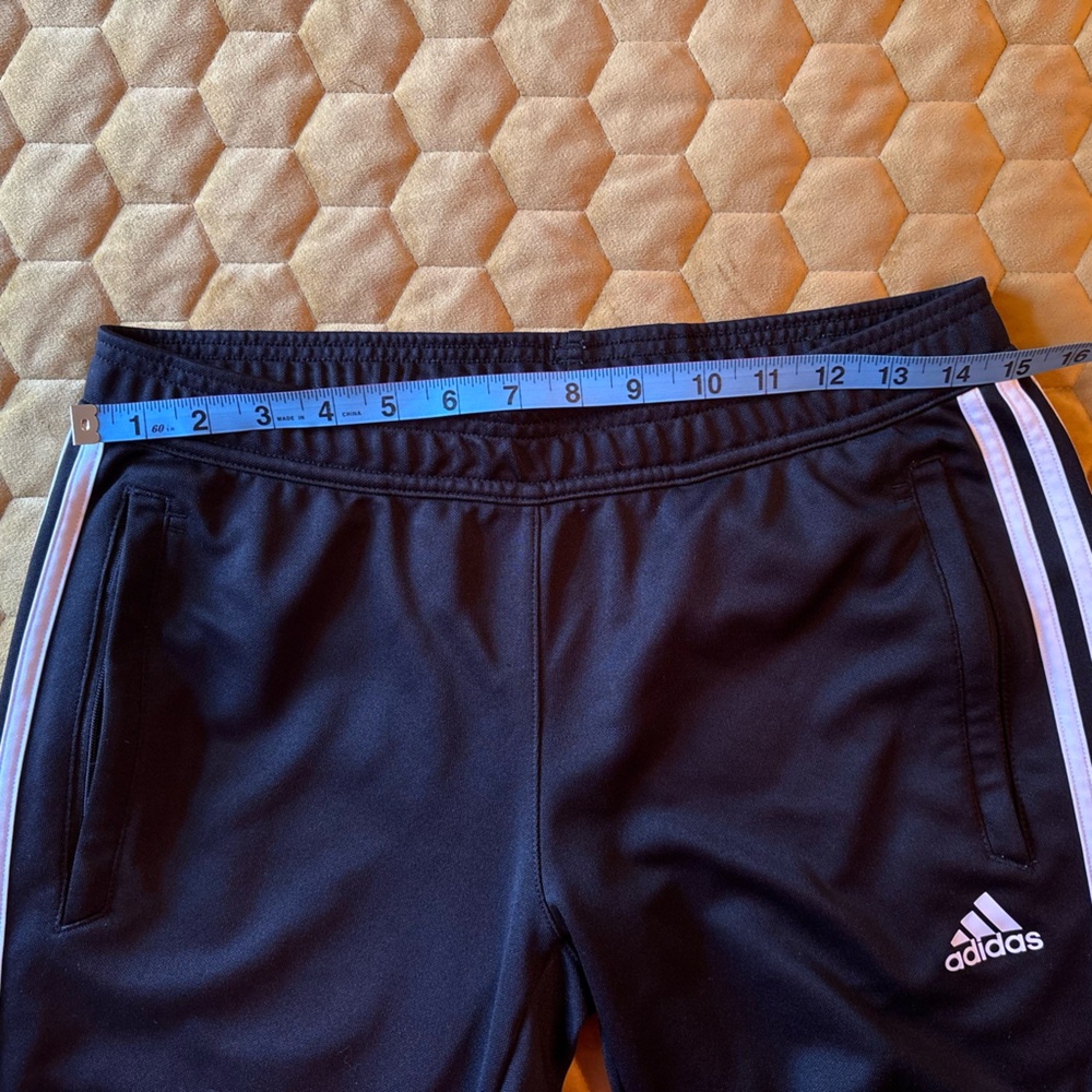 Adidas Black Joggers with White Stripes - Picture 5 of 6